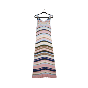 Vestido Casual Rayas Multicolor - L