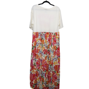 Polo-vestido largo crema estampado Farm Rio