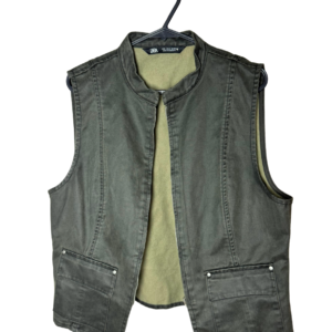Zara Chaleco Verde Militar - M