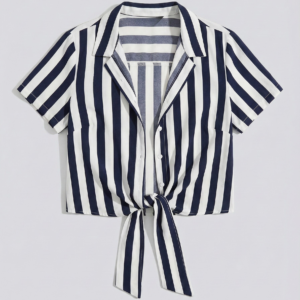 Blusa Sybilla a rayas blanco y azul talla M