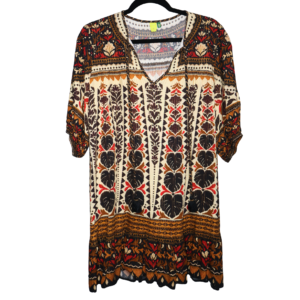 Vestido corto con mezcla de estampados Farm Rio - M