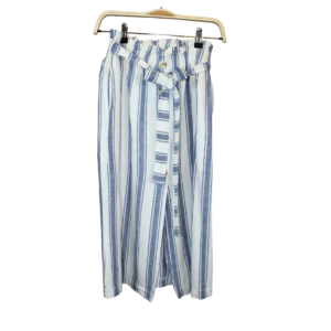 Falda larga blanca con rayas - Mentha&Chocolate