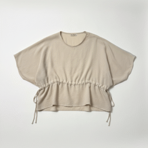 Blusa manga corta crema Bohem talla S/M