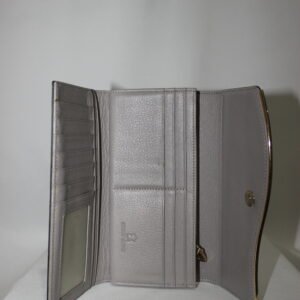 Billetera de cuero gris Renzo Costa