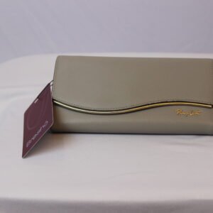 Billetera de cuero gris Renzo Costa