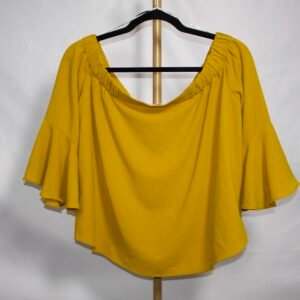Blusa off shoulder mostaza - TVZ