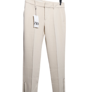 Pantalón sastre crema  Zara