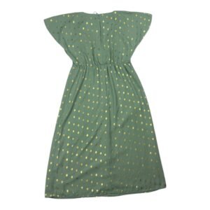 Vestido midi verde con lunares Sfera