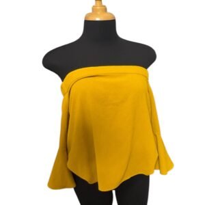 Blusa off shoulder mostaza - TVZ