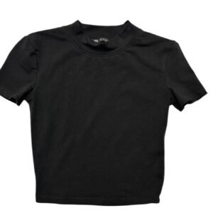 Polo manga corta negro talla S Zara