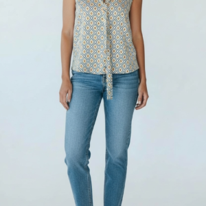 Blusa manga cero satin Malabar