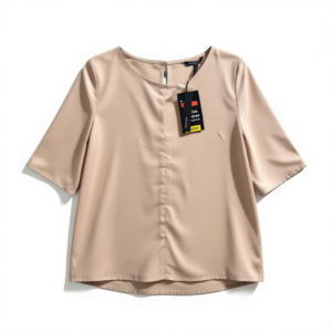 Blusa rosa claro manga corta Marquis