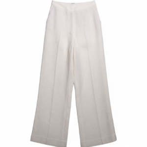 Pantalon sastre crema con estampa de relieve Zara