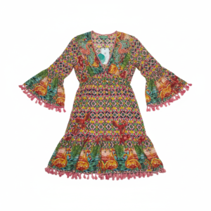 Vestido corto com Estampado floral