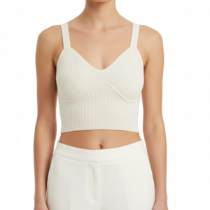Top crema Stradivarius