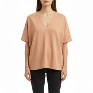 Polo Oversized Manga Corta Salmón Zara