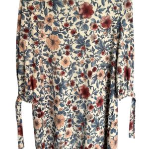 Vestido manga larga Mango con estampado de flores