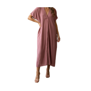 Vestido oversized Casual Rosa Zara - M