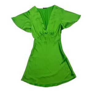 Stradivarius Vestido Casual Verde - S