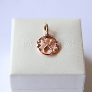 Dije Pandora Rose Gold Infinito con Cristales