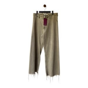 Pantalón Zara The Marine Straight Khaki Deshilachado