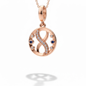 Dije Pandora Rose Gold Infinito con Cristales