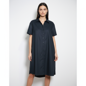 Vestido Camisero AMARO Negro de Algodón - M