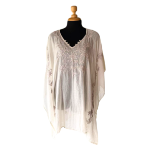 Salida de Playa Blanca con Bordados Florales M/L