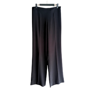Pantalón Zara Wide Leg Negro Minimalista - S