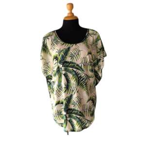 Salida de Playa con Estampado Tropical - S/M
