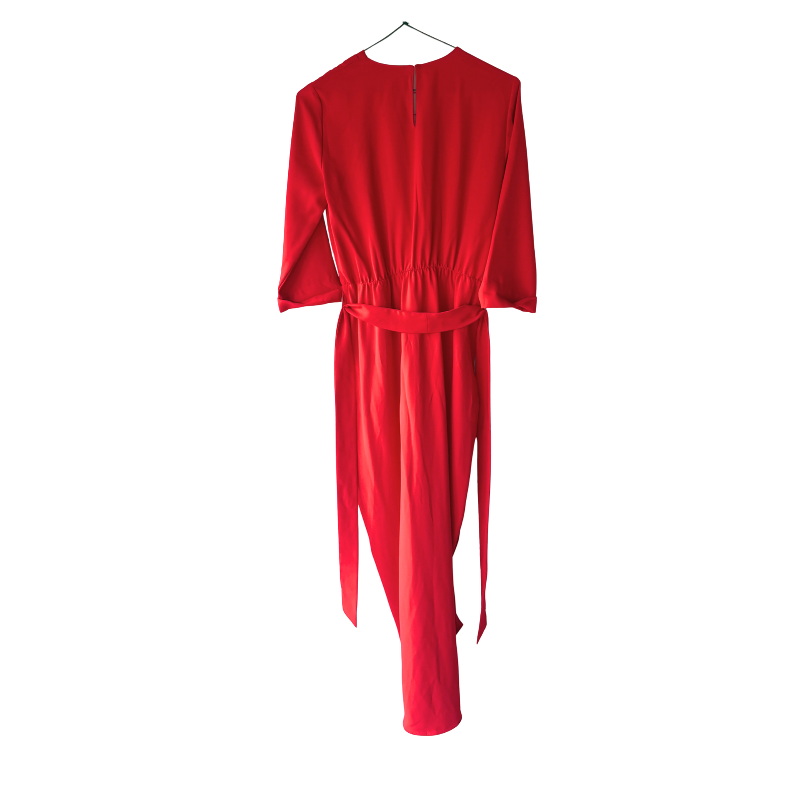 Vestido Amanda Uprichard Rojo Cruzado Elegante - S - Imagen 3