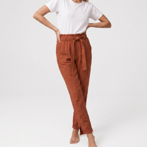 Pantalón Paperbag Terracota con Lazo