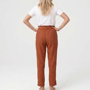 Pantalón Paperbag Terracota con Lazo