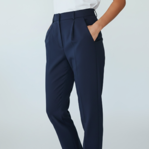 Pantalón Zara de Vestir Azul Marino - S