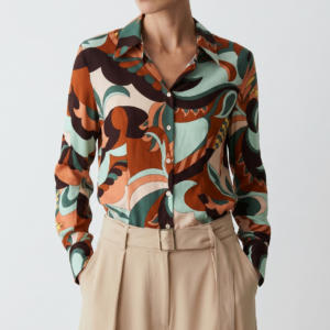 Blusa Mango Retro Multicolor