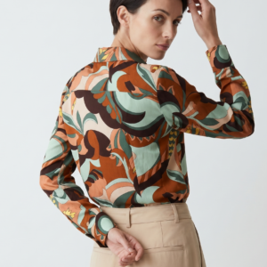 Blusa Mango Retro Multicolor