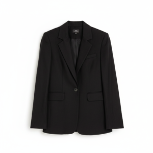 Blazer Mentha & Chocolate Negro de Lino y Viscosa - XS