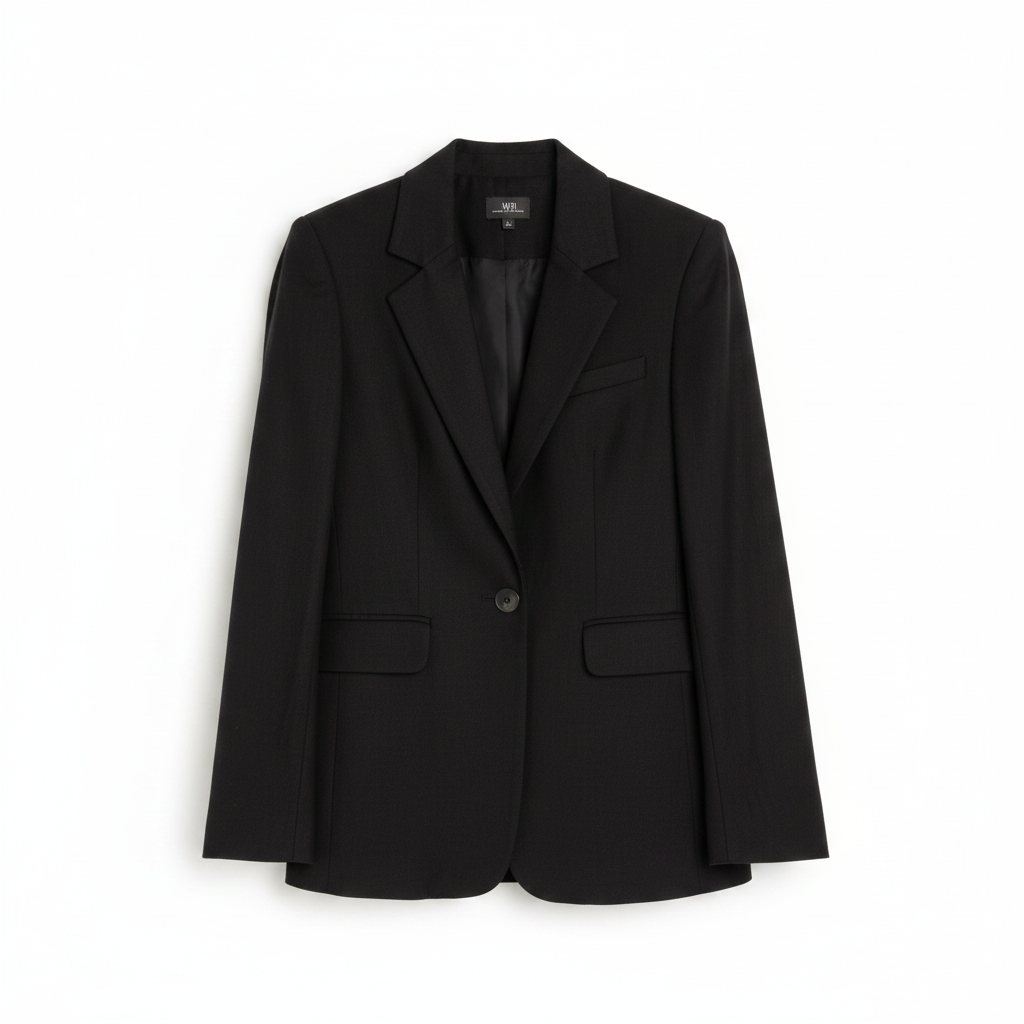 Blazer Mentha & Chocolate Negro de Lino y Viscosa - XS