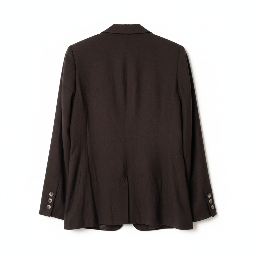 Blazer Mentha & Chocolate Negro de Lino y Viscosa - XS - Imagen 2