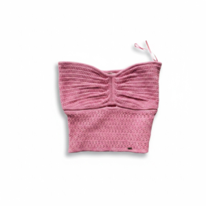 Top Exit Tejido Strapless Rosa - M