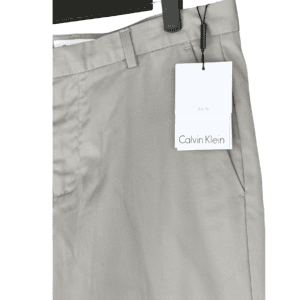 Pantalón Calvin Klein Slim Fit Beige de Algodón - 30
