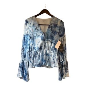 Blusa Guess Peplum Azul - M