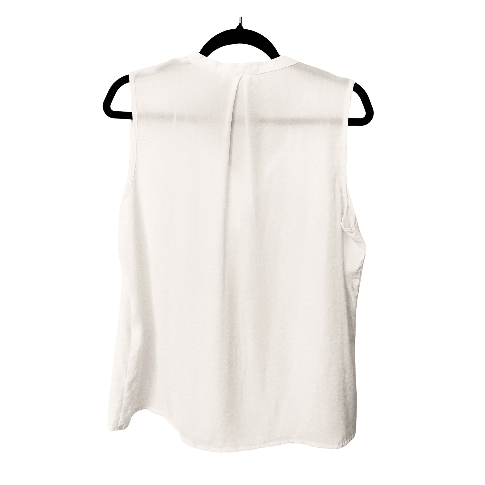 Blusa University Club Blanca Sin Mangas con Escote en V - M - Imagen 3