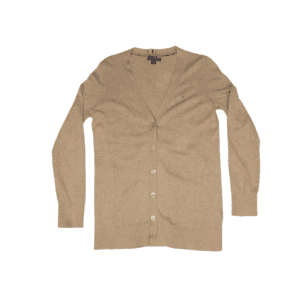 Cardigan Tommy Hilfiger Camel de Algodón con Cuello V - S