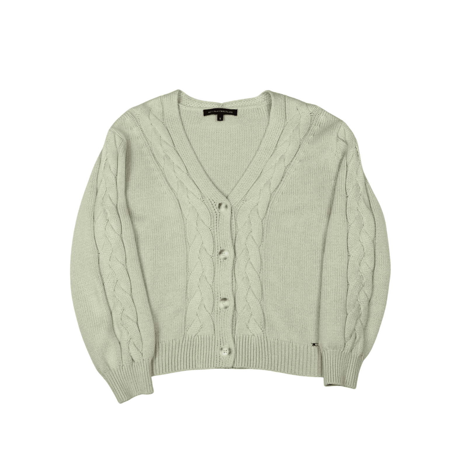 Mentha & Chocolate Cardigan Verde Menta - S