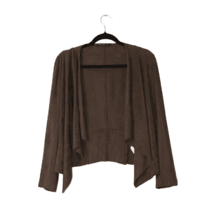Blazer Zara de Gamuza Sintética Marrón con Caída - M