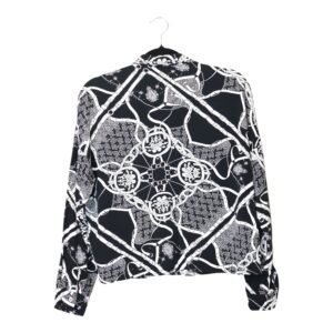 Blusa Stradivarius Negra con Estampado - S