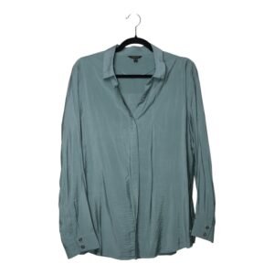 Blusa Cacharel Verde Agua Texturizada - M