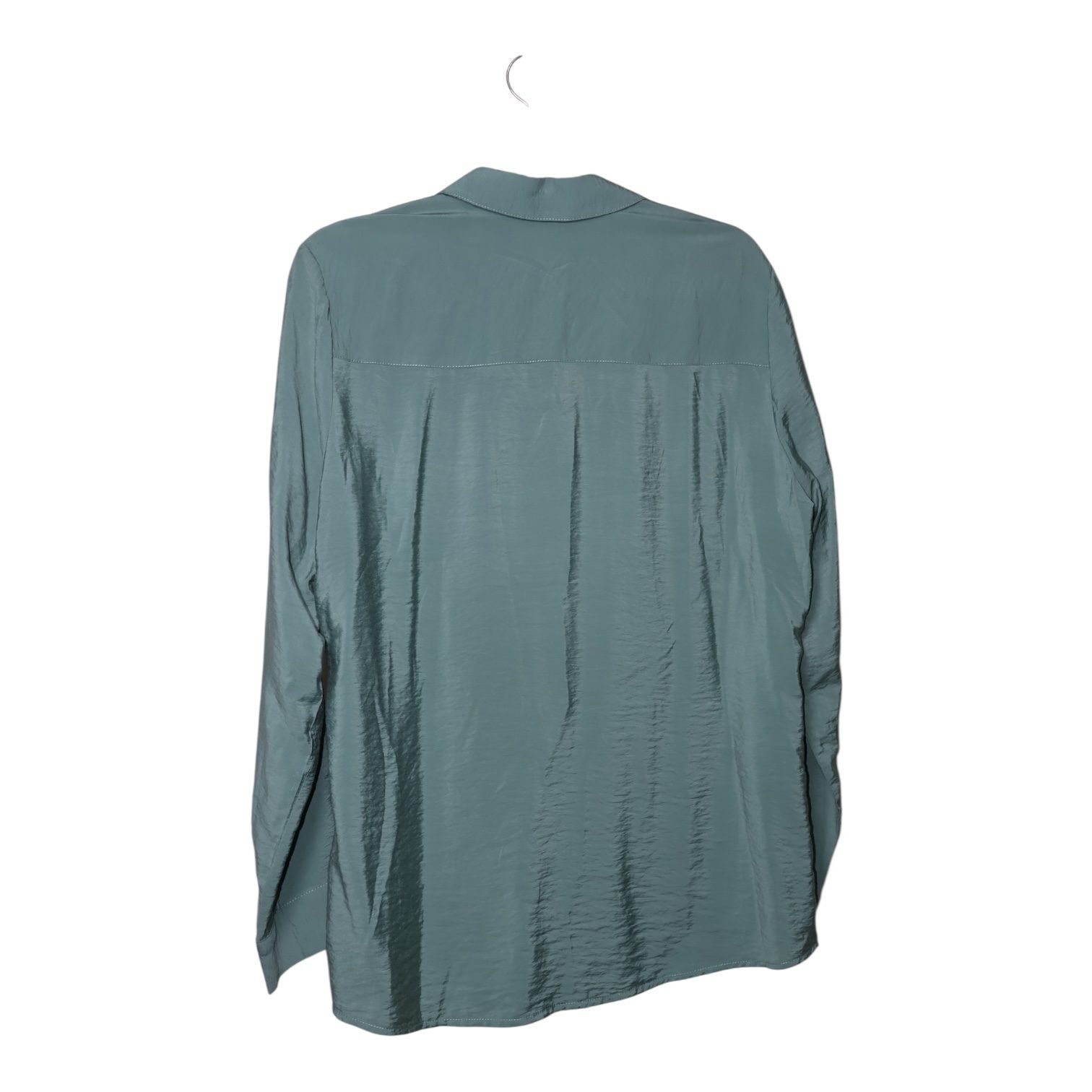 Blusa Cacharel Verde Agua Texturizada - M - Imagen 3