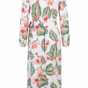 Vestido Roxy Largo Tropical Blanco - M